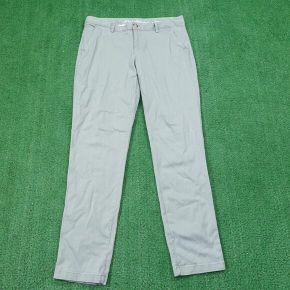 Eddie Bauer Pants Womens 8 Sage Green Boyfriend Fit Chino Stretch Casual Twill - Picture 1 of 10